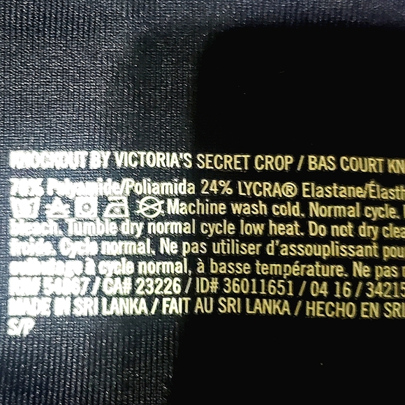 Victoria's Secret Sport Rainbow Capri Leggings - Picture 2 of 7